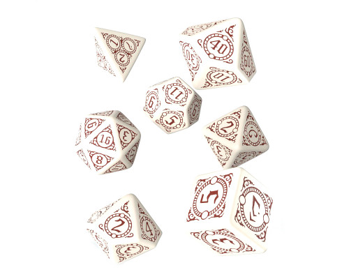 Набор кубиков Pathfinder Return  of the Runelords Dice Set, 7 шт, бело-коричневый