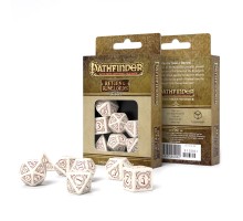 Набор кубиков "Pathfinder Return  of the Runelords Dice Set", 7 шт, бело-коричневый