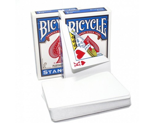 Карты Bicycle Blank Back Standard Face red/blue