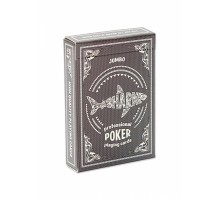 Игральные карты серия "Shark" black 54 шт/колода (poker size index jumbo, 63*88 мм)