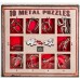 Набор из 10 металлических головоломок (красный) / 10 Metal Puzzles red set