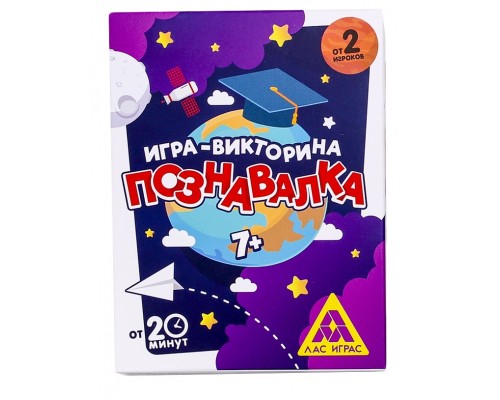 Обучающая игра-викторина «Познавалка», 60 карточек