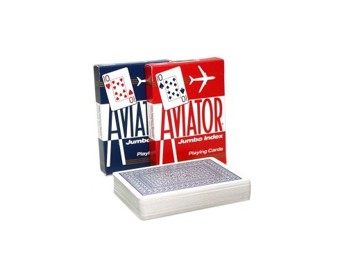 Карты Аviator Jumbo Index Red & Blue