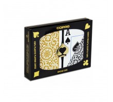 Карты "Copag Poker Size Jumbo 1546 Double Deck (Black, Gold)"