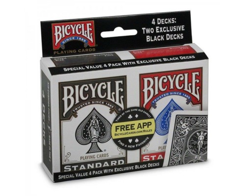 Карты Bicycle Rider Standard Index 4-pack