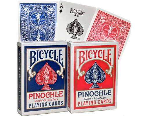 Карты Bicycle Pinochle Red/Blue