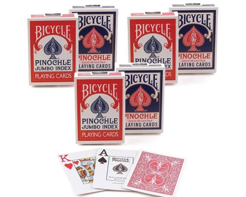 Карты Bicycle Pinochle Red/Blue