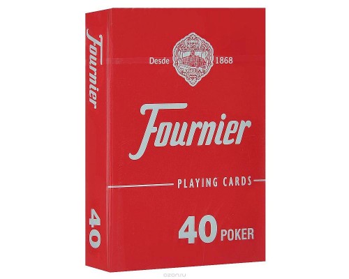 Карты Fournier no 40 (2 standard index) red/blue