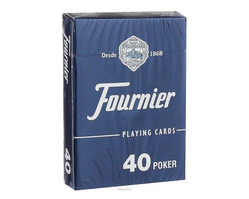 Карты Fournier no 40 (2 standard index) red/blue