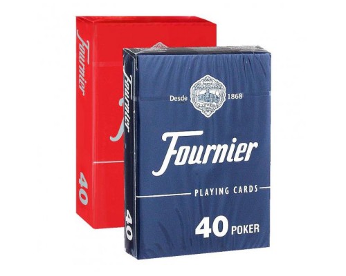 Карты Fournier no 40 (2 standard index) red/blue