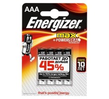 Батарейки Energizer, 4шт, AAA