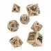 Набор кубиков Pathfinder Council of Thieves dice set, 7 шт, бежево-черный