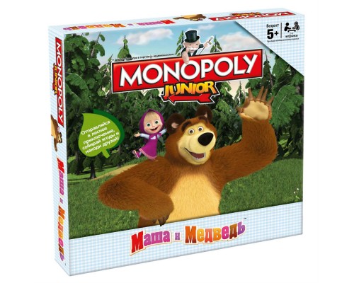 Монополия Junior. Маша и Медведь, Hasbro