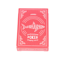 Игральные карты серия "Shark" red 54 шт/колода (poker size index jumbo, 63*88 мм)