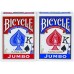 Карты Bicycle Rider Back Jumbo Index 2-pack red/blue