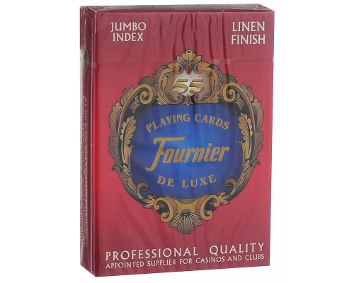 Карты Fournier no 818 g - linen finish red/blue