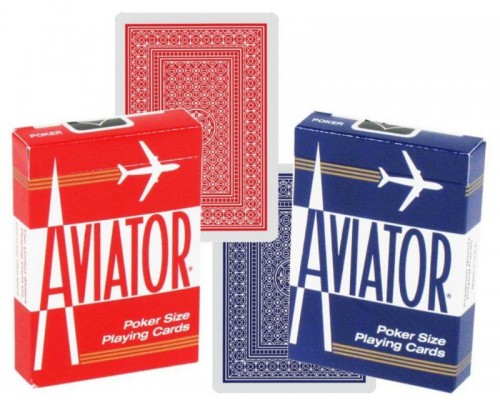 Карты Aviator Standard Index red/blue