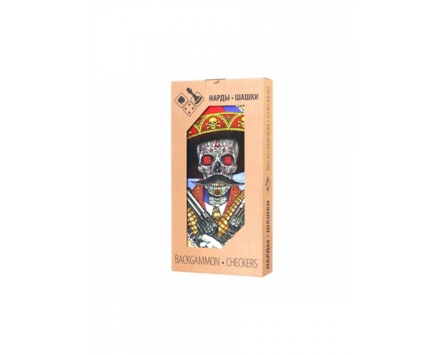 Нарды+шашки Calavera (50х25х7,5 см) в коробке