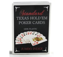 Карты для покераTexas Holdem Jumbo Index синие