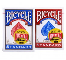 Карты "Bicycle Stripper Deck red/blue"