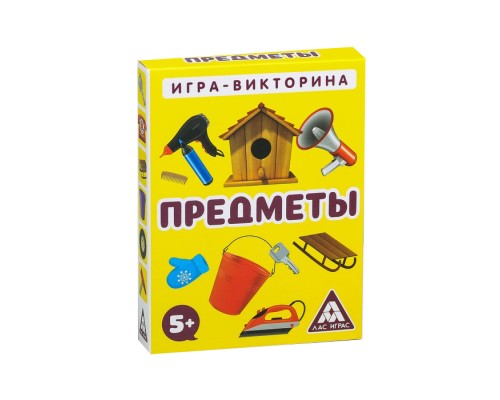 Игра-викторина «Предметы» 5+, 50 карточек