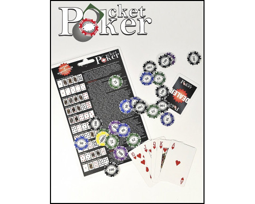 Походный набор для покера Pocket Poker на 120 фишек, Partida