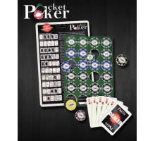 Походный набор для покера Pocket Poker на 120 фишек, Partida