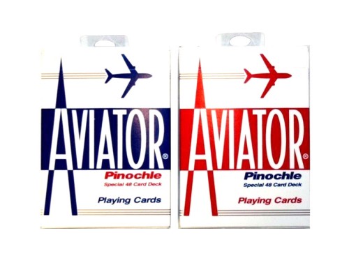 Карты Aviator pinochle red/blue